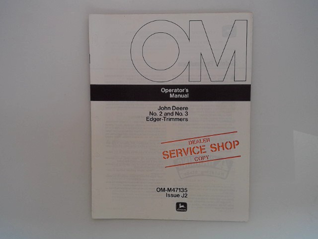 OMM47135 Trimmer Manual for JOHN DEERE