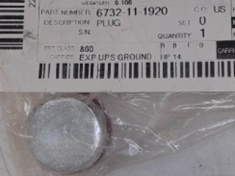6732-11-1920 Plug, Pipe 3/4 Nptf for KOMATSU