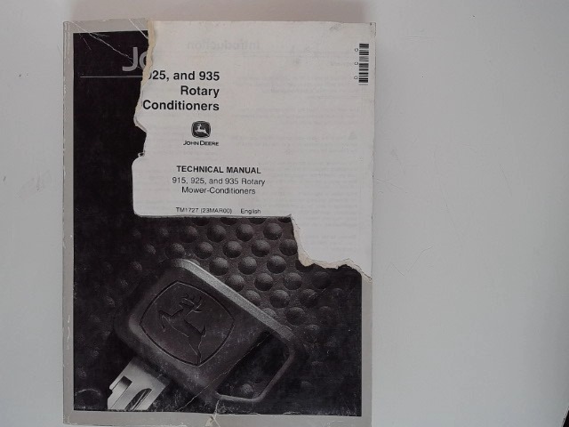 TM1727 Manual for JOHN DEERE