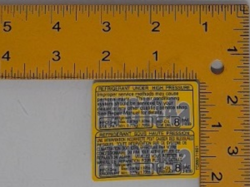 TC860-71950 Label for KUBOTA