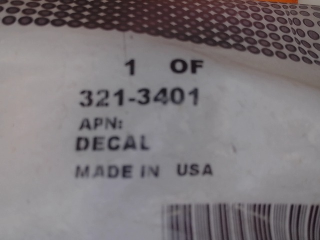 321-3401 Decal for CASE NEW HOLLAND