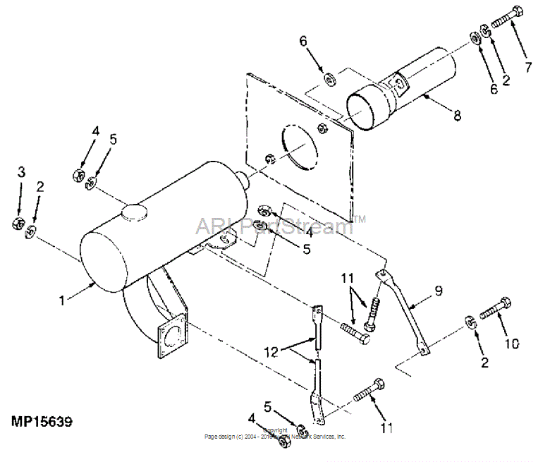 MG9844522 Rod for JOHN DEERE