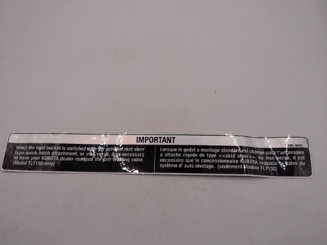 75585-36230 Label for KUBOTA
