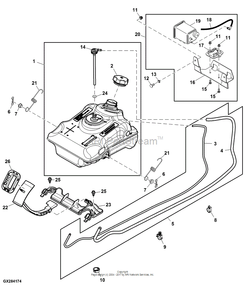 GX22941 Cap for JOHN DEERE