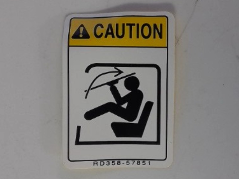 RD358-57850 Label for KUBOTA