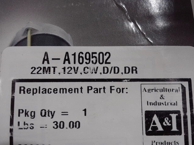 A-A169502 Starter for JOHN DEERE