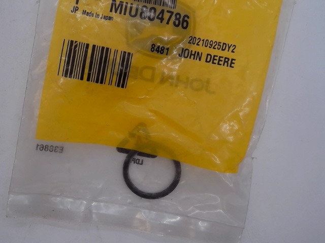 MIU804786 O-ring for JOHN DEERE