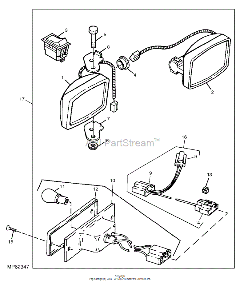 M63816 Lens for JOHN DEERE