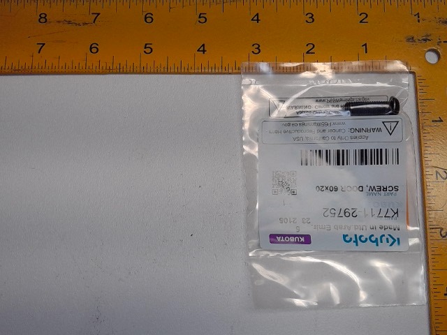 K7711-29752 Screw for KUBOTA