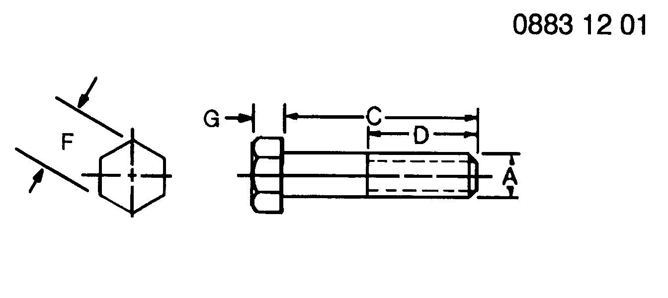 N189983 Gang Bolt for JOHN DEERE