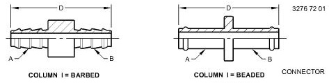 X122HBL-4 Hose Fitting for JOHN DEERE