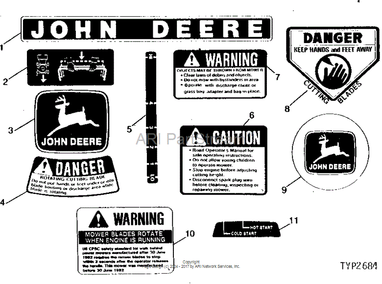 M83243 Gasket for JOHN DEERE