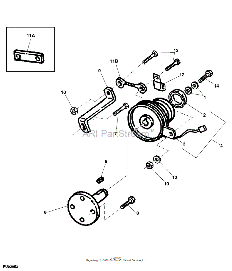 M73930 Bracket for JOHN DEERE