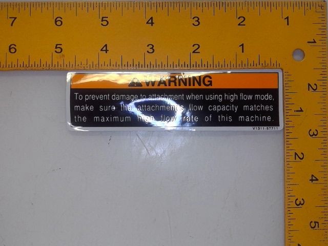 V1311-57710 Label for KUBOTA