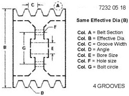 E80373 Pulley for JOHN DEERE