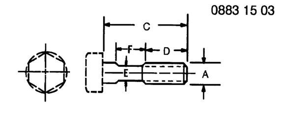 A2482R Screw for JOHN DEERE