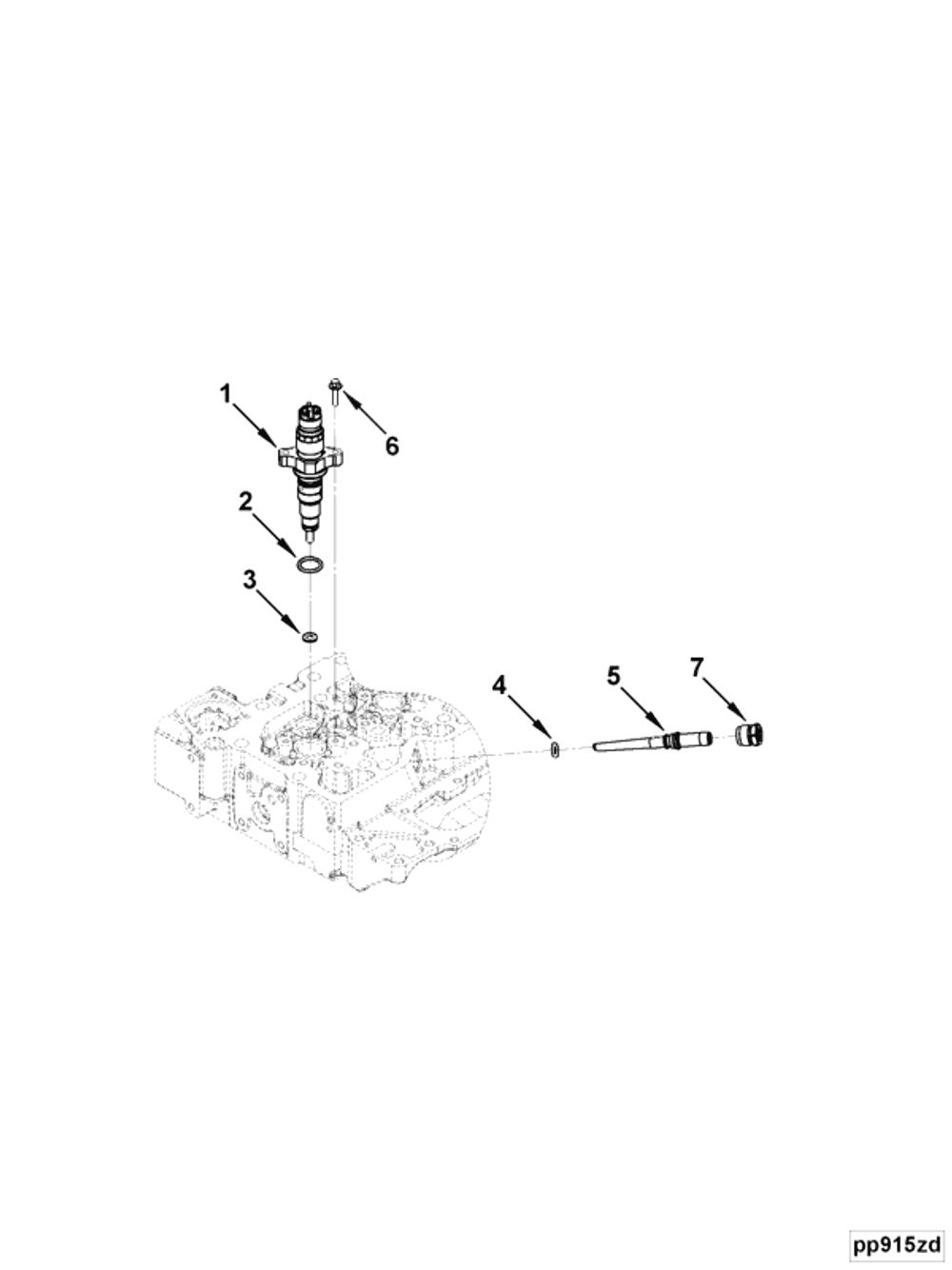 2830957 Injector for CASE NEW HOLLAND