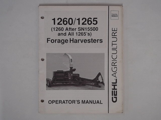 906623 Book for GEHL MANITOU