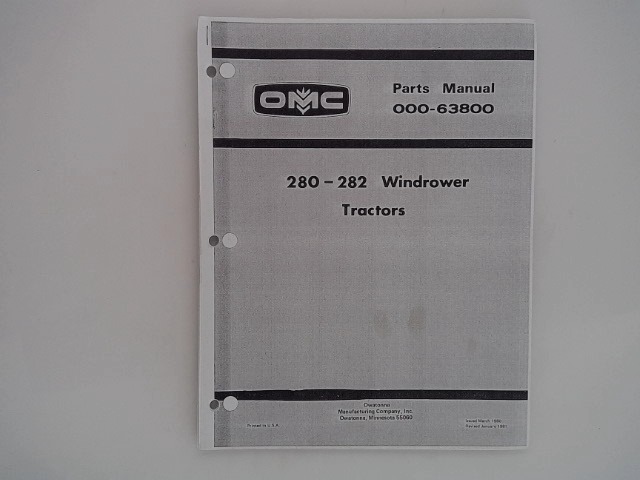 000-63800 Manual for GEHL MANITOU