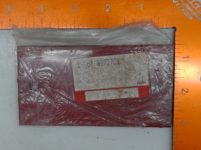 87727C1 Plate for CUB CADET