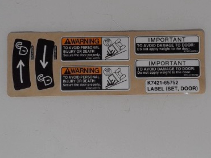 K7421-65752 Label