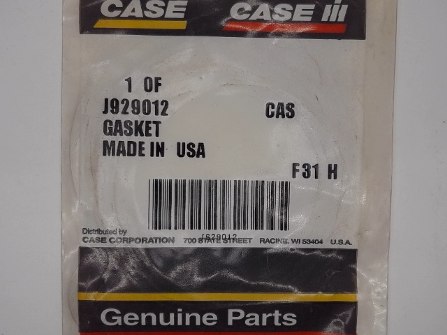 J929012 CASE Gasket