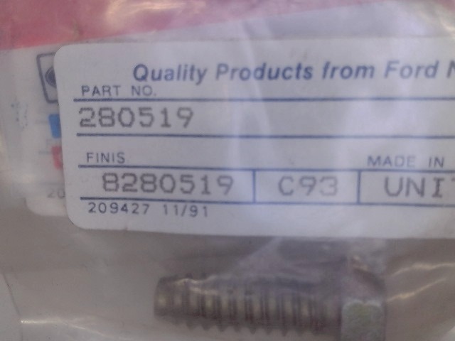 280519 Bolt for CASE NEW HOLLAND