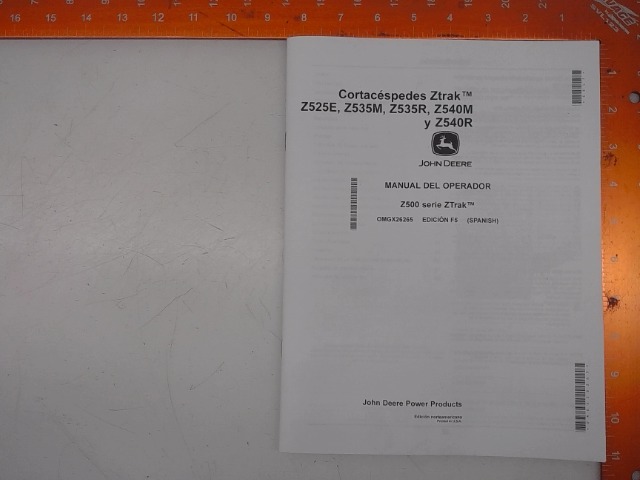 OMGX26265 Manual for JOHN DEERE