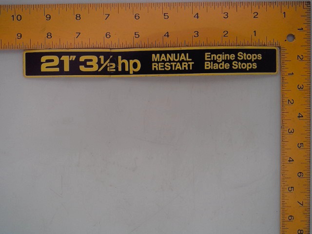 PT12437 Label for JOHN DEERE