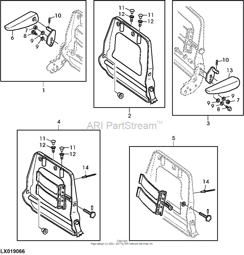AL117274 Arm Rest for JOHN DEERE