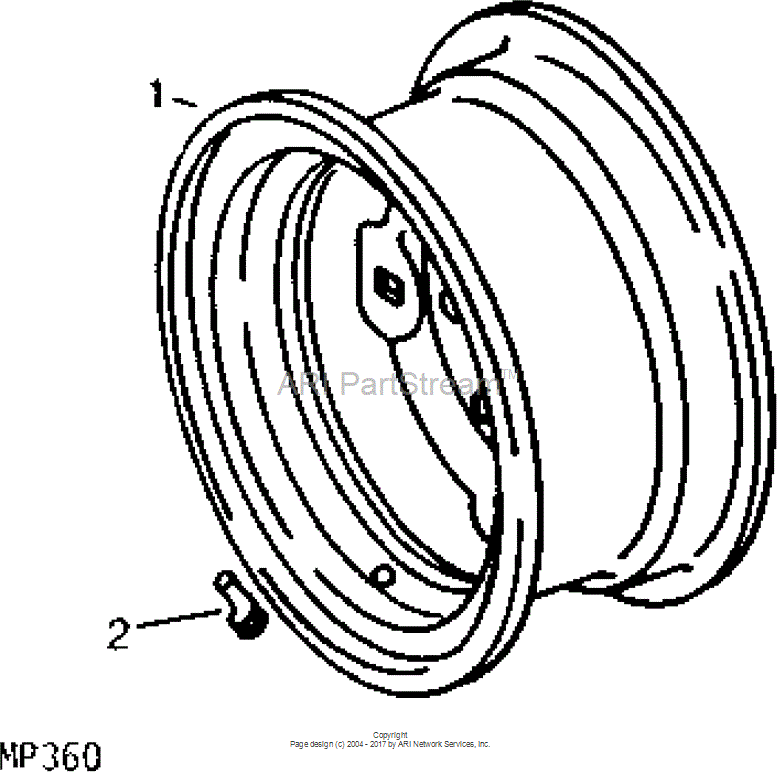 M80370 Tire for JOHN DEERE