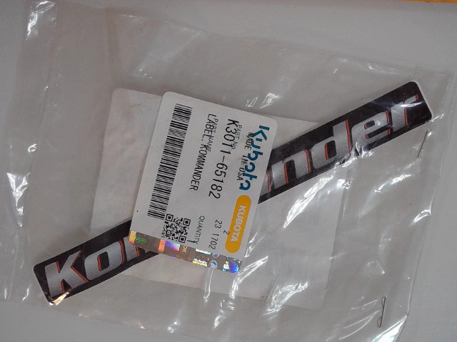 K3011-65182 Label for KUBOTA