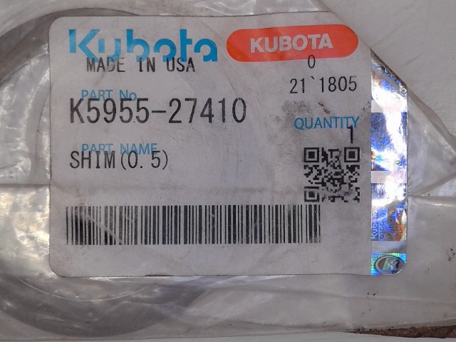 K5955-27410 Shim for KUBOTA