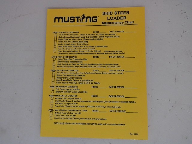 087-00211 Chart for GEHL MANITOU