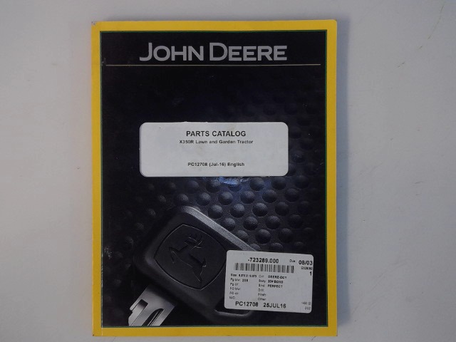 PC12708 JOHN DEERE Parts Catalog