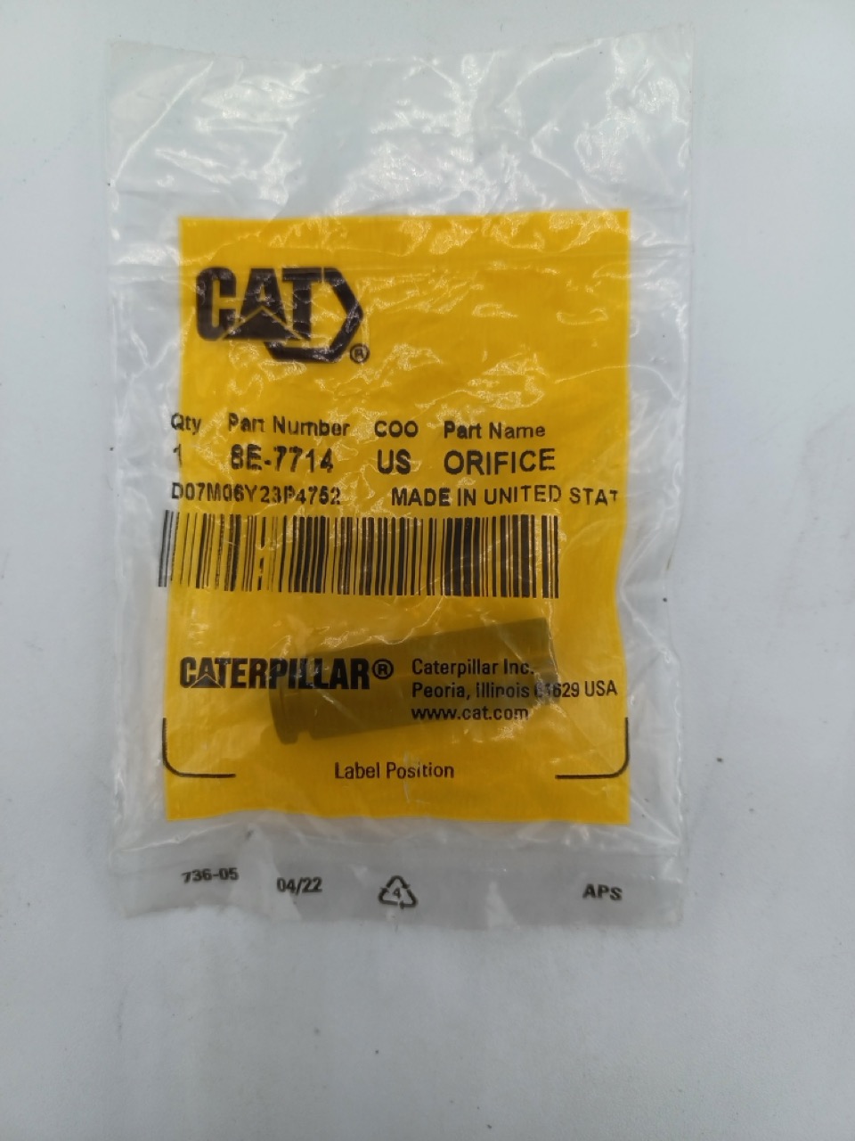 8E-7714 Orifice