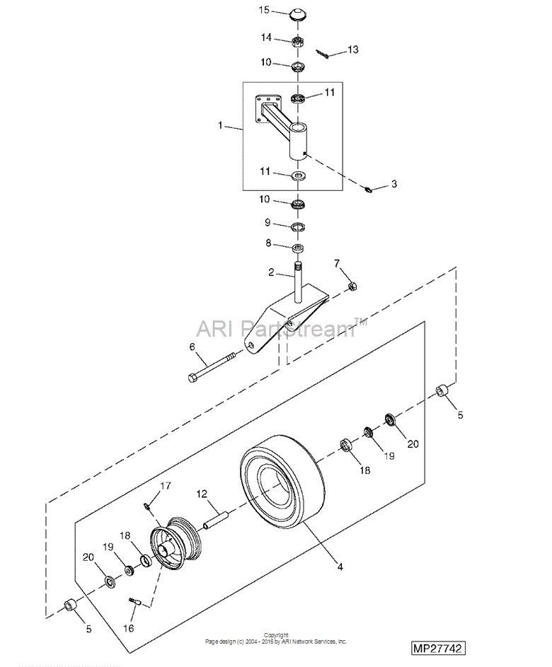 D23015 JOHN DEERE Bushing