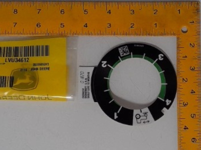 LVU34612 Decal for JOHN DEERE
