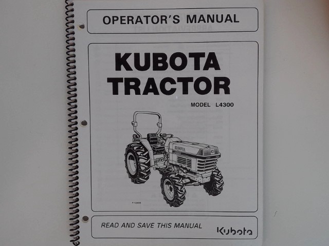 TC030-19711 Manual for KUBOTA