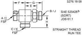 X4R5OLO-S T Fitting for JOHN DEERE