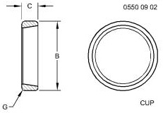 JD8299 Bearing Cup for JOHN DEERE