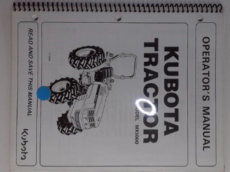 TC050-19713 Manual for KUBOTA