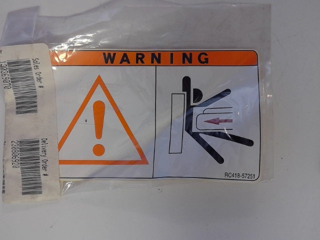 RC418-57250 Label for KUBOTA