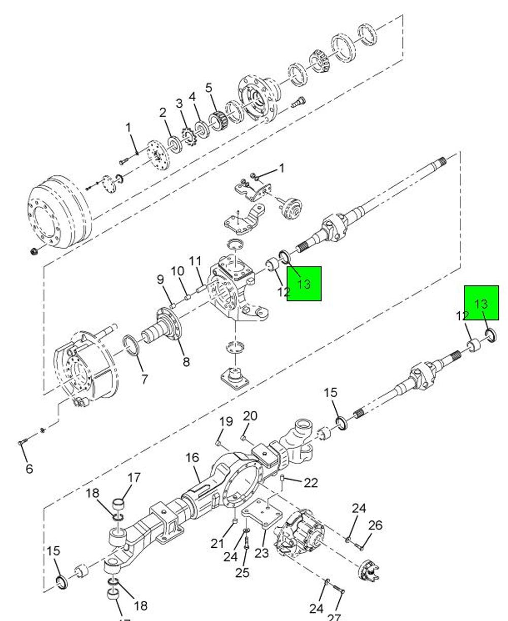 2507884C1 Seal, Oil Spindle for NAVISTAR