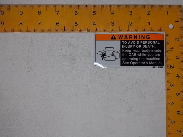 V0511-57352 Lable for KUBOTA