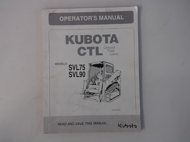 V0511-58114 Operators Manua for KUBOTA