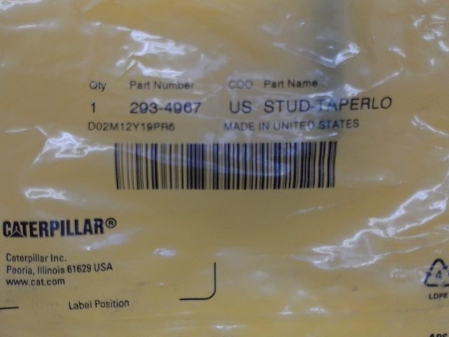 293-4967 M8x1.25 Stud for CATERPILLAR