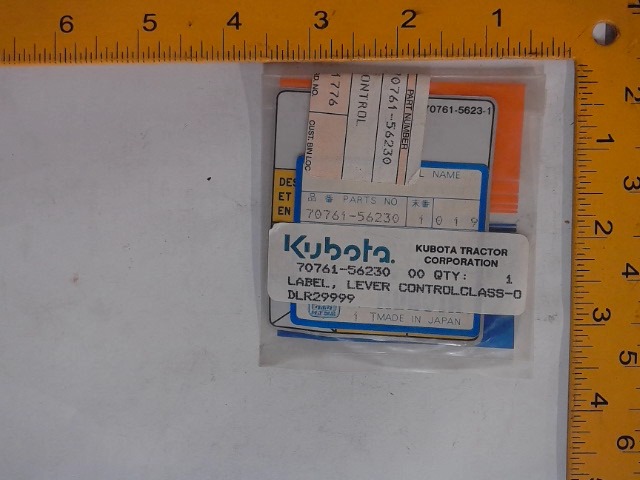 70761-56230 Decal for KUBOTA