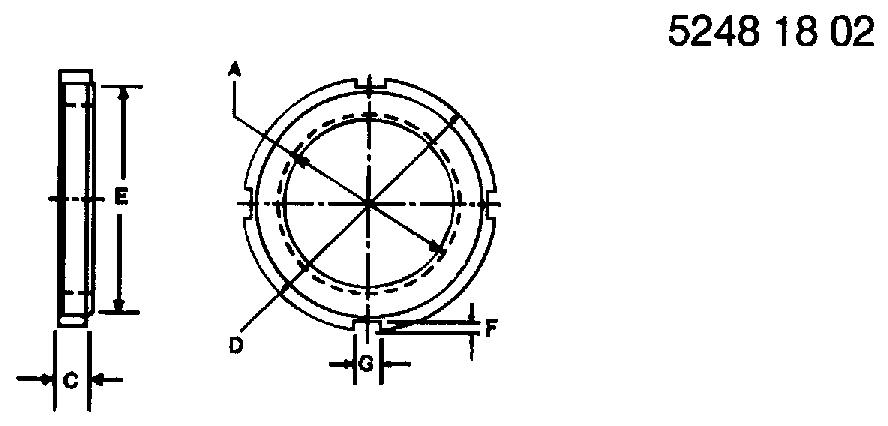R179909 Nut for JOHN DEERE