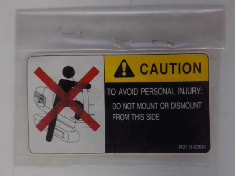 RD118-57640 Label for KUBOTA